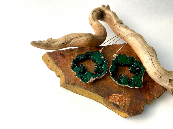 WRAP UP SALE - Jewellery - Geode Slice earrings